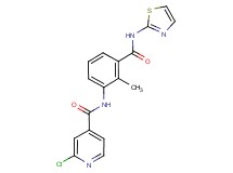 2-chloro-N-{2-methyl-3-[(1,3-thiazol-2-ylamino)carbonyl]phenyl}isonicotinamide