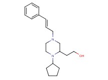 2-{1-cyclopentyl-4-[(2E)-3-phenyl-2-propen-1-yl]-2-piperazinyl}ethanol
