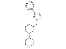 2-(1-{[1-(tetrahydro-2H-thiopyran-4-yl)-3-piperidinyl]methyl}-1H-1,2,3-triazol-4-yl)pyridine