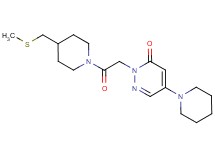 2-(2-{4-[(methylthio)methyl]piperidin-1-yl}-2-oxoethyl)-5-piperidin-1-ylpyridazin-3(2H)-one
