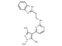 N-[2-(1H-benzimidazol-2-yl)ethyl]-4-(1,3,5-trimethyl-1H-pyrazol-4-yl)-2-pyrimidinamine trifluoroacetate