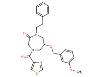 6-[(3-methoxybenzyl)oxy]-1-(2-phenylethyl)-4-(1,3-thiazol-4-ylcarbonyl)-1,4-diazepan-2-one