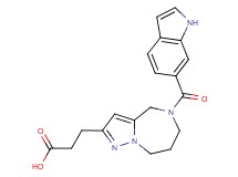 3-[5-(1H-indol-6-ylcarbonyl)-5,6,7,8-tetrahydro-4H-pyrazolo[1,5-a][1,4]diazepin-2-yl]propanoic acid