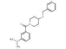 (3-{[4-(benzyloxy)-1-piperidinyl]carbonyl}phenyl)dimethylamine