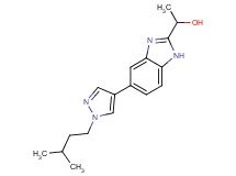 1-{5-[1-(3-methylbutyl)-1H-pyrazol-4-yl]-1H-benzimidazol-2-yl}ethanol