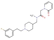 N-({1-[2-(3-fluorophenyl)ethyl]piperidin-4-yl}methyl)-N-methyl-2-(2-oxopyridin-1(2H)-yl)acetamide
