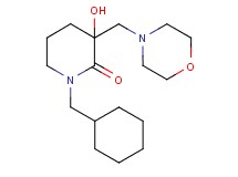 1-(cyclohexylmethyl)-3-hydroxy-3-(4-morpholinylmethyl)-2-piperidinone