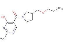 2-methyl-5-{[3-(propoxymethyl)pyrrolidin-1-yl]carbonyl}pyrimidin-4-ol