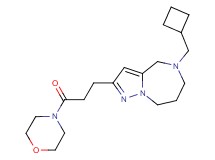 5-(cyclobutylmethyl)-2-[3-(4-morpholinyl)-3-oxopropyl]-5,6,7,8-tetrahydro-4H-pyrazolo[1,5-a][1,4]diazepine