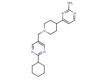 4-{1-[(2-cyclohexylpyrimidin-5-yl)methyl]piperidin-4-yl}pyrimidin-2-amine