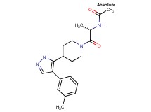 N-((1S)-1-methyl-2-{4-[4-(3-methylphenyl)-1H-pyrazol-5-yl]piperidin-1-yl}-2-oxoethyl)acetamide