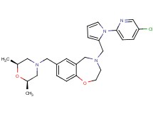 4-{[1-(5-chloro-2-pyridinyl)-1H-pyrrol-2-yl]methyl}-7-{[(2R*,6S*)-2,6-dimethyl-4-morpholinyl]methyl}-2,3,4,5-tetrahydro-1,4-benzoxazepine