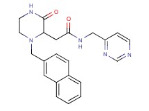 2-[1-(2-naphthylmethyl)-3-oxo-2-piperazinyl]-N-(4-pyrimidinylmethyl)acetamide