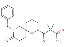 1-[(8-benzyl-9-oxo-2,8-diazaspiro[5.5]undec-2-yl)carbonyl]cyclopropanecarboxamide