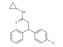 3-(4-chlorophenyl)-N-cyclopropyl-3-phenylpropanamide