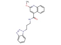 N-[3-(1H-1,2,3-benzotriazol-1-yl)propyl]-2-methoxyquinoline-4-carboxamide