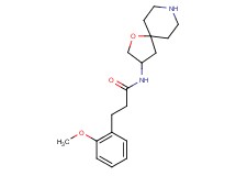 3-(2-methoxyphenyl)-N-1-oxa-8-azaspiro[4.5]dec-3-ylpropanamide hydrochloride