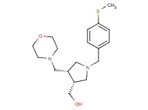 [(3R*,4S*)-1-[4-(methylthio)benzyl]-4-(morpholin-4-ylmethyl)pyrrolidin-3-yl]methanol