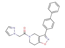 3-(4-biphenylyl)-5-(1H-pyrazol-1-ylacetyl)-4,5,6,7-tetrahydroisoxazolo[4,5-c]pyridine