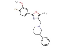 1-{[2-(4-fluoro-3-methoxyphenyl)-5-methyl-1,3-oxazol-4-yl]methyl}-3-phenylpiperidine