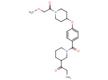 1-[1-(4-{[1-(methoxyacetyl)-4-piperidinyl]oxy}benzoyl)-3-piperidinyl]-1-propanone