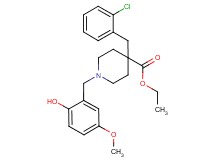 ethyl 4-(2-chlorobenzyl)-1-(2-hydroxy-5-methoxybenzyl)-4-piperidinecarboxylate