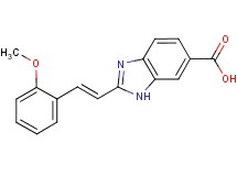 2-[(E)-2-(2-methoxyphenyl)vinyl]-1H-benzimidazole-6-carboxylic acid