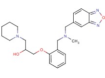 1-(2-{[(2,1,3-benzoxadiazol-5-ylmethyl)(methyl)amino]methyl}phenoxy)-3-(1-piperidinyl)-2-propanol
