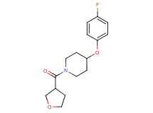 4-(4-fluorophenoxy)-1-(tetrahydro-3-furanylcarbonyl)piperidine