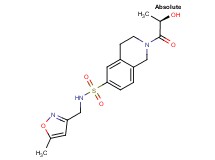 2-[(2R)-2-hydroxypropanoyl]-N-[(5-methylisoxazol-3-yl)methyl]-1,2,3,4-tetrahydroisoquinoline-6-sulfonamide