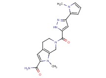 1-methyl-6-{[3-(1-methyl-1H-pyrrol-2-yl)-1H-pyrazol-5-yl]carbonyl}-4,5,6,7-tetrahydro-1H-pyrrolo[2,3-c]pyridine-2-carboxamide
