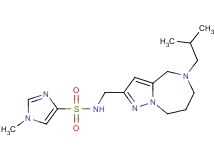 N-[(5-isobutyl-5,6,7,8-tetrahydro-4H-pyrazolo[1,5-a][1,4]diazepin-2-yl)methyl]-1-methyl-1H-imidazole-4-sulfonamide
