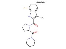 7-fluoro-3-methyl-2-{[(2S)-2-(piperidin-1-ylcarbonyl)pyrrolidin-1-yl]carbonyl}-1H-indole