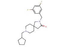 8-(cyclopentylmethyl)-2-(3,5-difluorobenzyl)-2,8-diazaspiro[4.5]decan-3-one