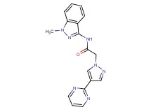 N-(1-methyl-1H-indazol-3-yl)-2-(4-pyrimidin-2-yl-1H-pyrazol-1-yl)acetamide