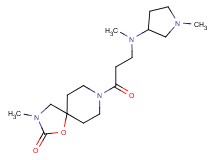 3-methyl-8-[N-methyl-N-(1-methylpyrrolidin-3-yl)-beta-alanyl]-1-oxa-3,8-diazaspiro[4.5]decan-2-one