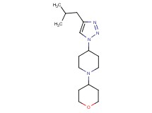 4-(4-isobutyl-1H-1,2,3-triazol-1-yl)-1-(tetrahydro-2H-pyran-4-yl)piperidine