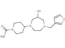 1-(1-acetylpiperidin-4-yl)-4-(3-thienylmethyl)-1,4-diazepan-6-ol
