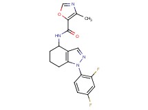 N-[1-(2,4-difluorophenyl)-4,5,6,7-tetrahydro-1H-indazol-4-yl]-4-methyl-1,3-oxazole-5-carboxamide