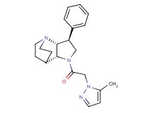 (2R*,3S*,6R*)-5-[(5-methyl-1H-pyrazol-1-yl)acetyl]-3-phenyl-1,5-diazatricyclo[5.2.2.0~2,6~]undecane