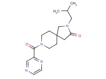 2-isobutyl-8-(2-pyrazinylcarbonyl)-2,8-diazaspiro[4.5]decan-3-one