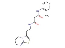 N-[2-(6,7-dihydro-5H-[1,3]thiazolo[3,2-a]pyrimidin-3-yl)ethyl]-N'-(2-methylphenyl)malonamide