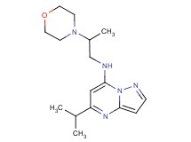 5-isopropyl-N-(2-morpholin-4-ylpropyl)pyrazolo[1,5-a]pyrimidin-7-amine