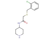 2-[(2-chlorobenzyl)thio]-N-4-piperidinylacetamide hydrochloride