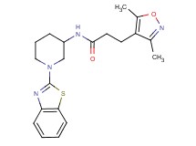 N-[1-(1,3-benzothiazol-2-yl)-3-piperidinyl]-3-(3,5-dimethyl-4-isoxazolyl)propanamide