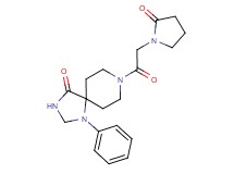 8-[(2-oxo-1-pyrrolidinyl)acetyl]-1-phenyl-1,3,8-triazaspiro[4.5]decan-4-one