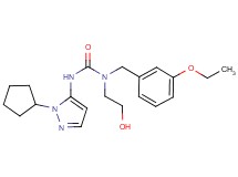 N'-(1-cyclopentyl-1H-pyrazol-5-yl)-N-(3-ethoxybenzyl)-N-(2-hydroxyethyl)urea