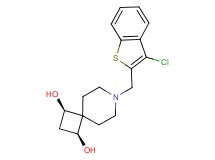 (1R*,3S*)-7-[(3-chloro-1-benzothien-2-yl)methyl]-7-azaspiro[3.5]nonane-1,3-diol
