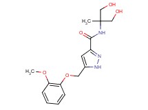 N-[2-hydroxy-1-(hydroxymethyl)-1-methylethyl]-5-[(2-methoxyphenoxy)methyl]-1H-pyrazole-3-carboxamide