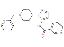 N-{1-[1-(2-pyridinylmethyl)-4-piperidinyl]-1H-pyrazol-5-yl}nicotinamide